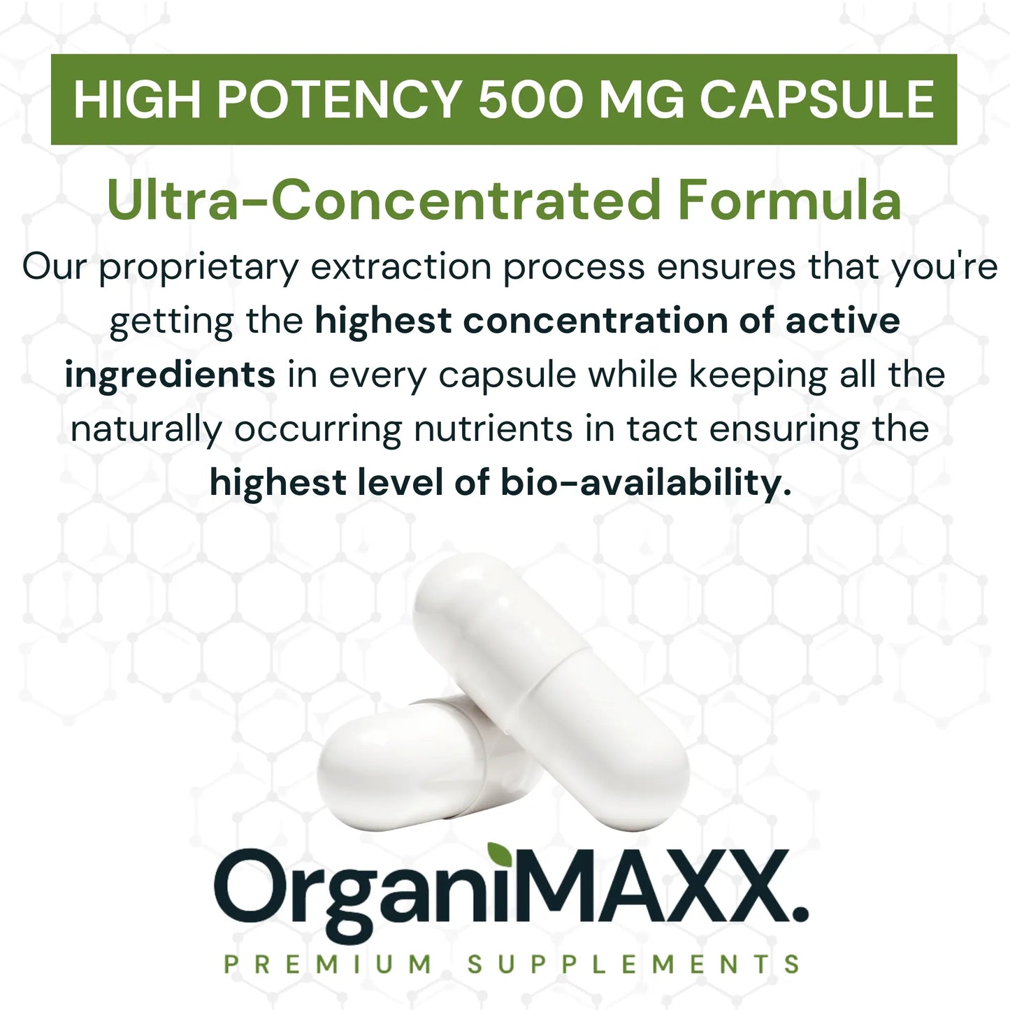 OrganiMAXX Certified Organic Bromelain Capsules 500 MG - 60 Count OrganiMAXX.