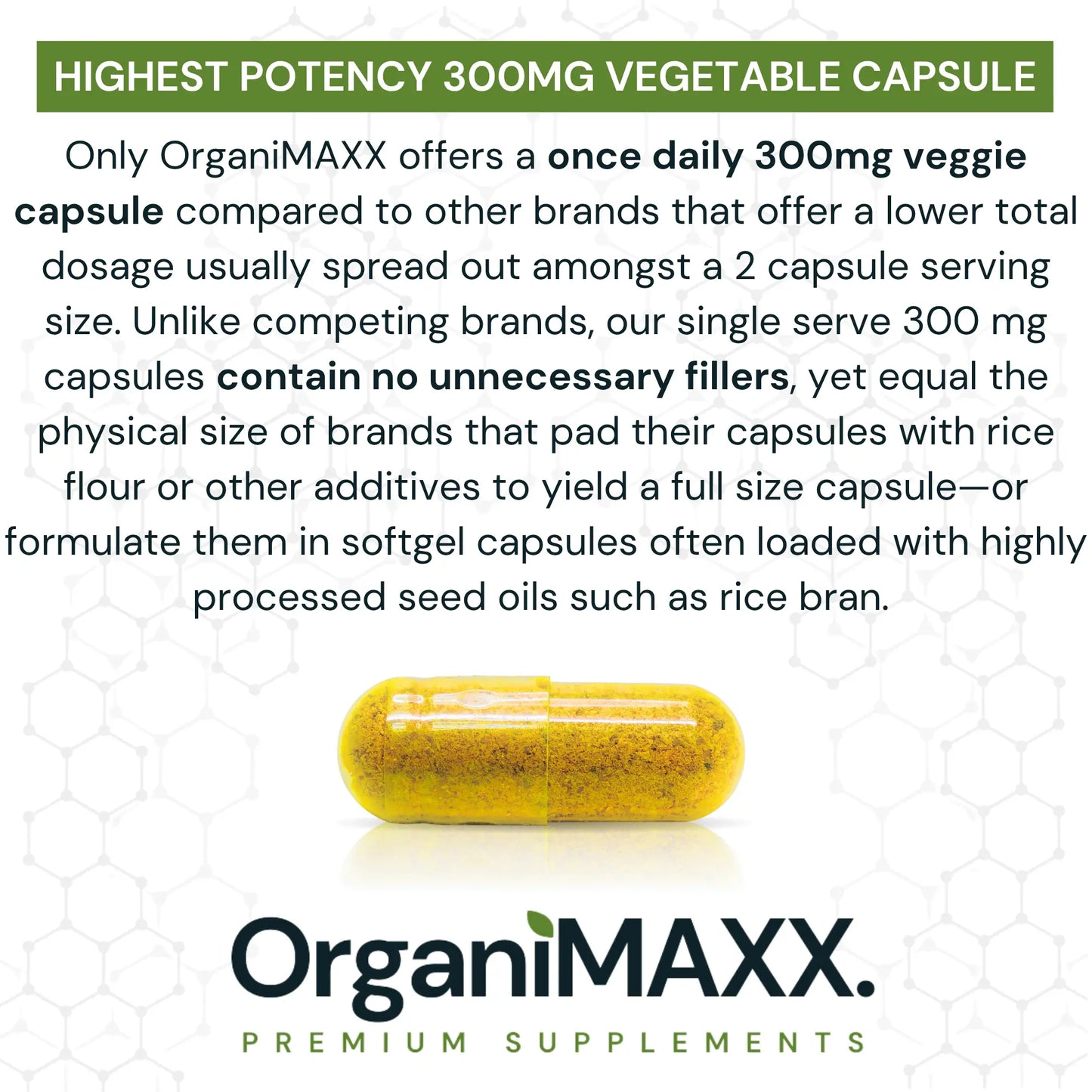 OrganiMAXX Triple Strength COQ10 300 MG Capsules - 60 Count OrganiMAXX.