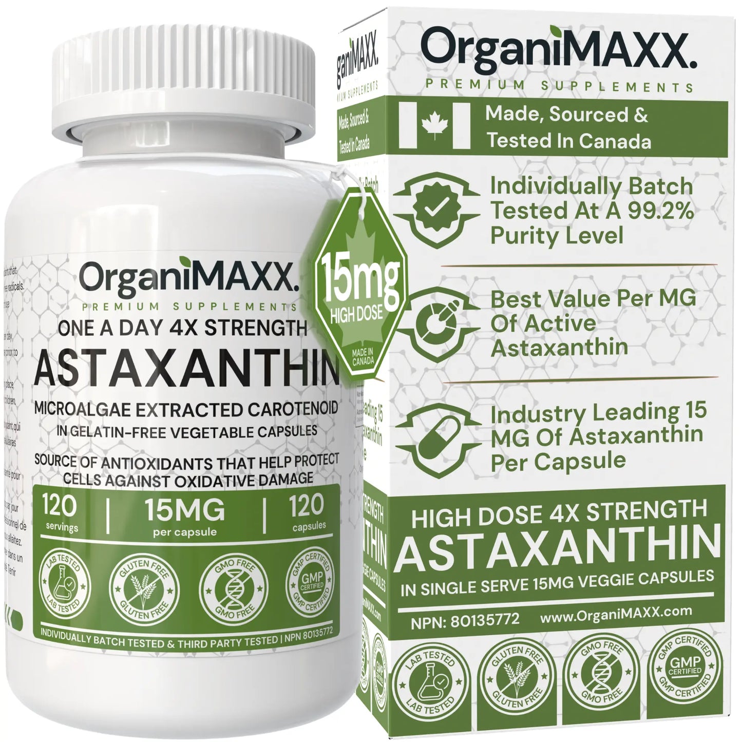 OrganiMAXX Astaxanthin One A Day Capsules OrganiMAXX.
