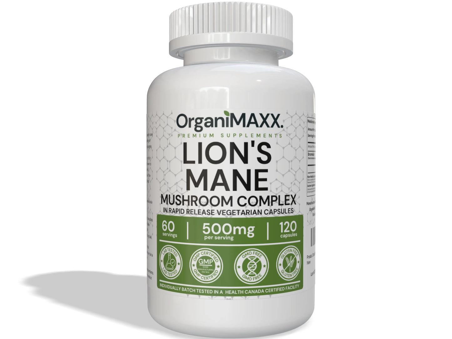 OrganiMAXX Lion's Mane Capsules - 120 Count OrganiMAXX.