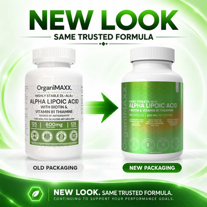 OrganiMAXX Alpha Lipoic Acid+ Capsules OrganiMAXX.
