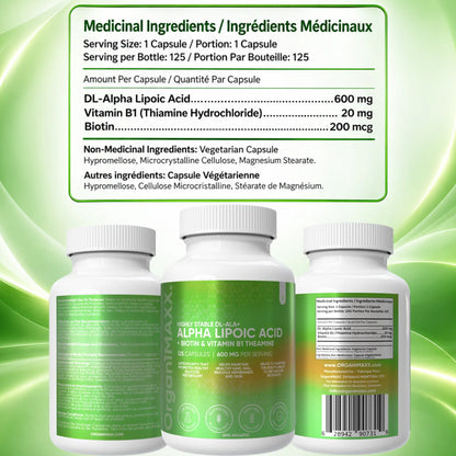 OrganiMAXX Alpha Lipoic Acid+ Capsules OrganiMAXX.