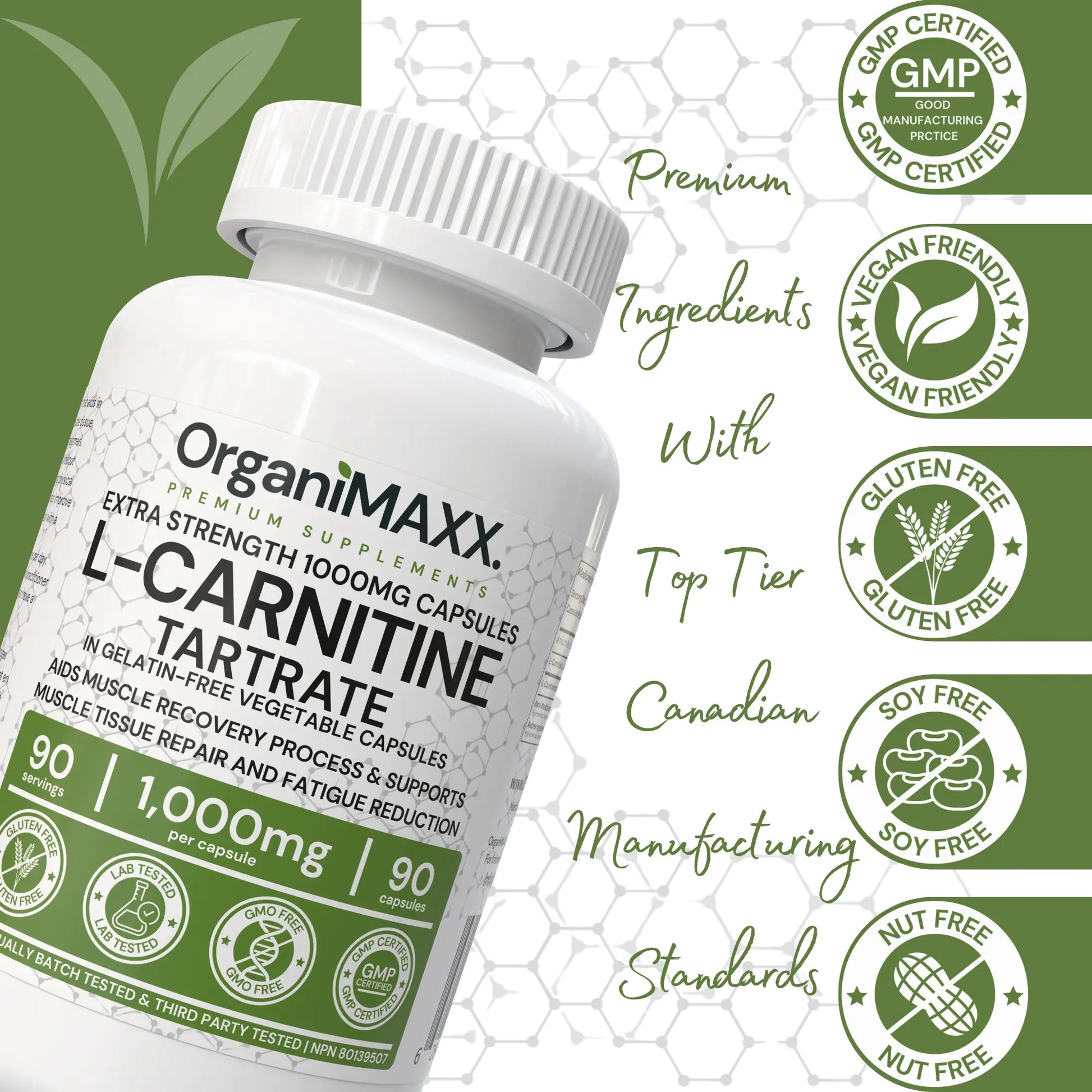 OrganiMAXX L Carnitine Double Dose 1,000 MG Capsules OrganiMAXX. OrganiMAXX L Carnitine Double Dose 1,000 MG Capsules OrganiMAXX.