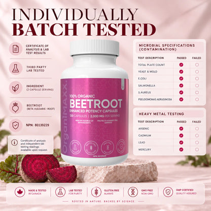 OrganiMAXX Beetroot Capsules 2,000 MG OrganiMAXX.