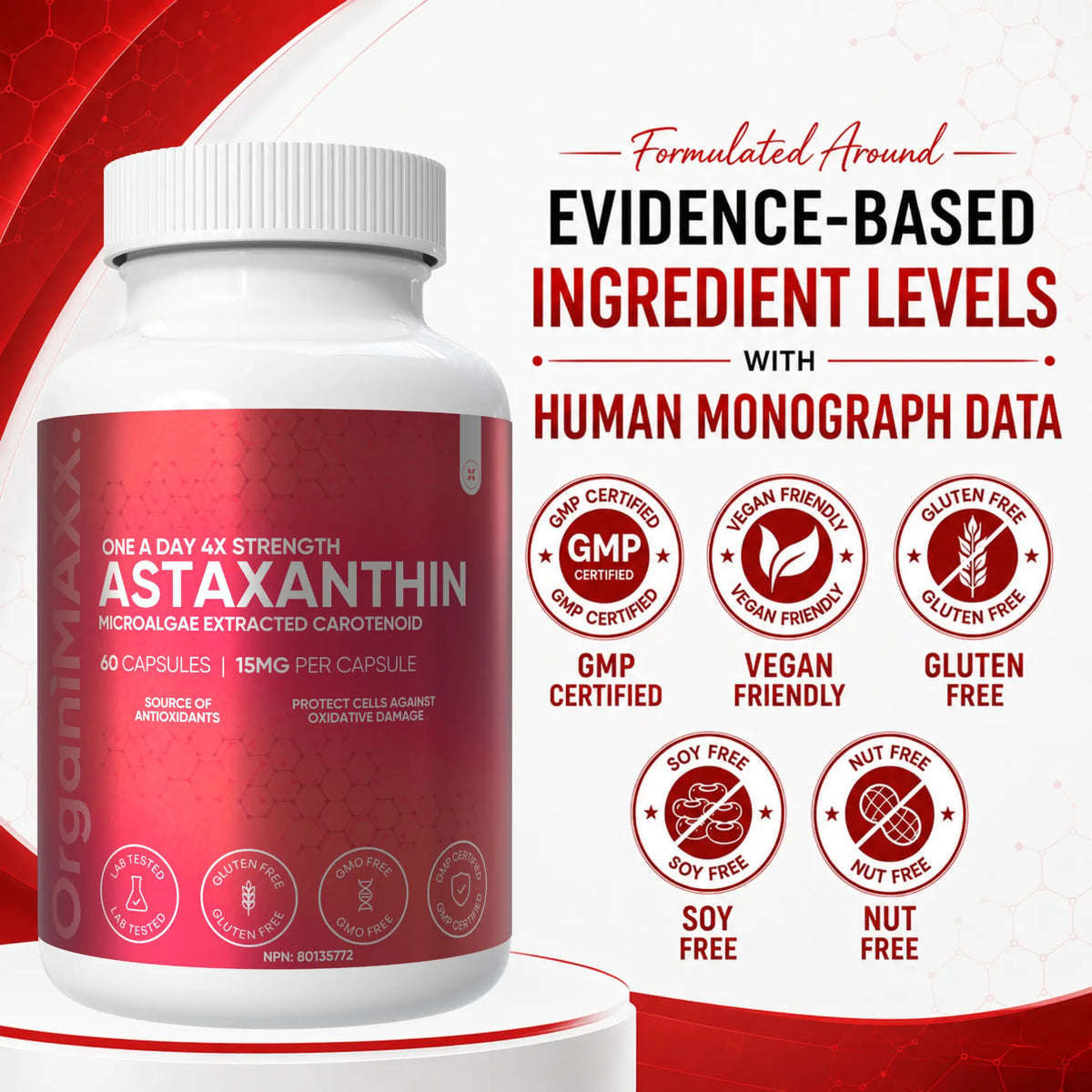 OrganiMAXX Astaxanthin One A Day Capsules OrganiMAXX.