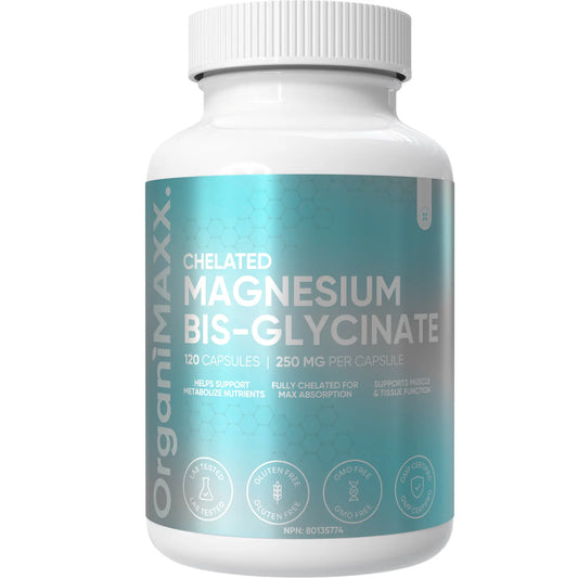 OrganiMAXX Magnesium Glycinate Fully Chelated OrganiMAXX.