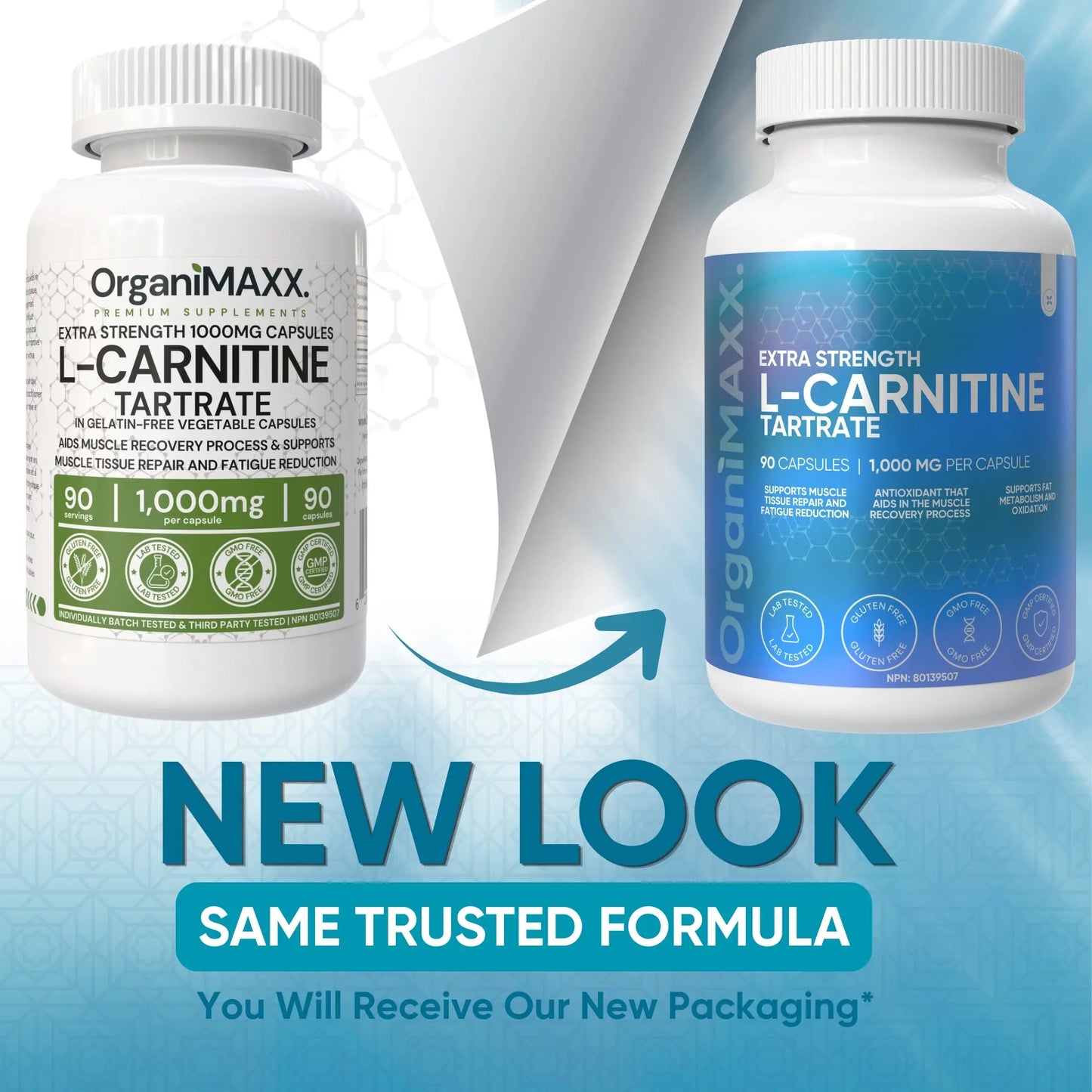 OrganiMAXX L Carnitine Double Dose 1,000 MG Capsules OrganiMAXX.