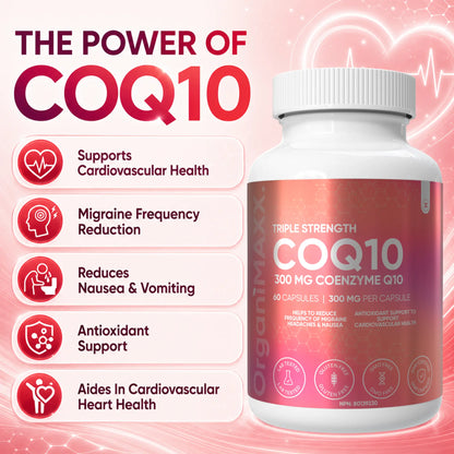 OrganiMAXX COQ10 Triple Strength 300 MG Capsules OrganiMAXX.