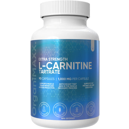 OrganiMAXX L Carnitine Double Dose 1,000 MG Capsules OrganiMAXX.