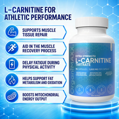 OrganiMAXX L Carnitine Double Dose 1,000 MG Capsules OrganiMAXX.