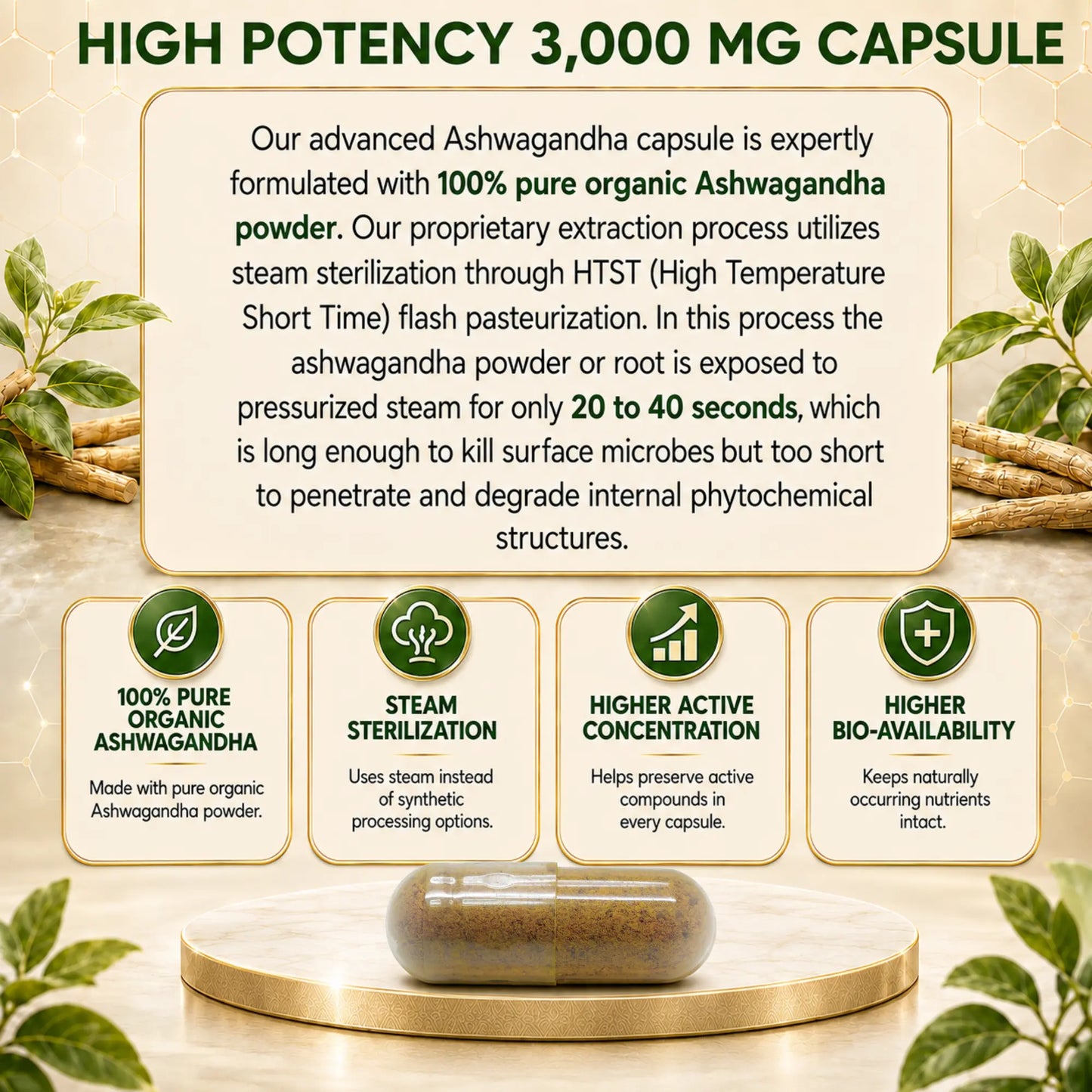 OrganiMAXX Ashwagandha 3,000 MG Capsules OrganiMAXX.