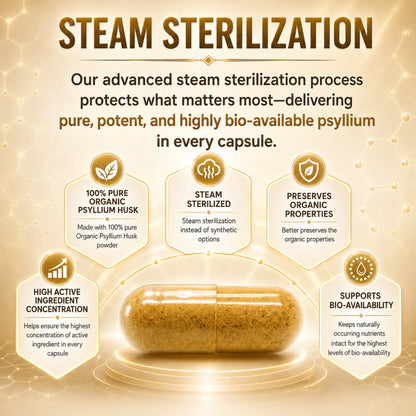 OrganiMAXX Certified Organic Psyllium Husk Capsules 1800 MG OrganiMAXX.