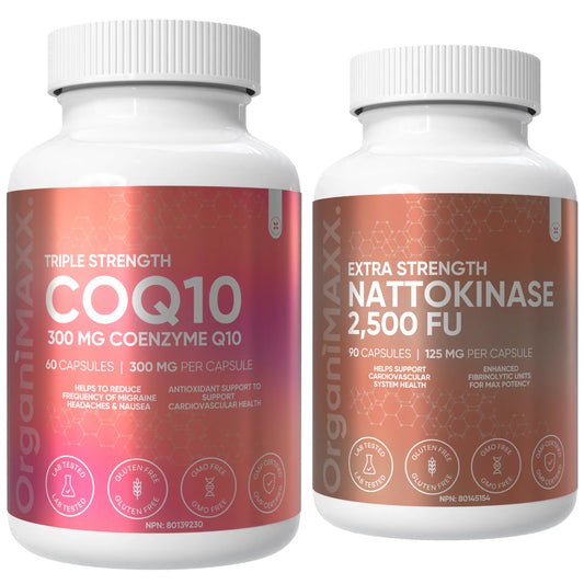 The Heart Smart Bundle - COQ10 & Nattokinase OrganiMAXX.