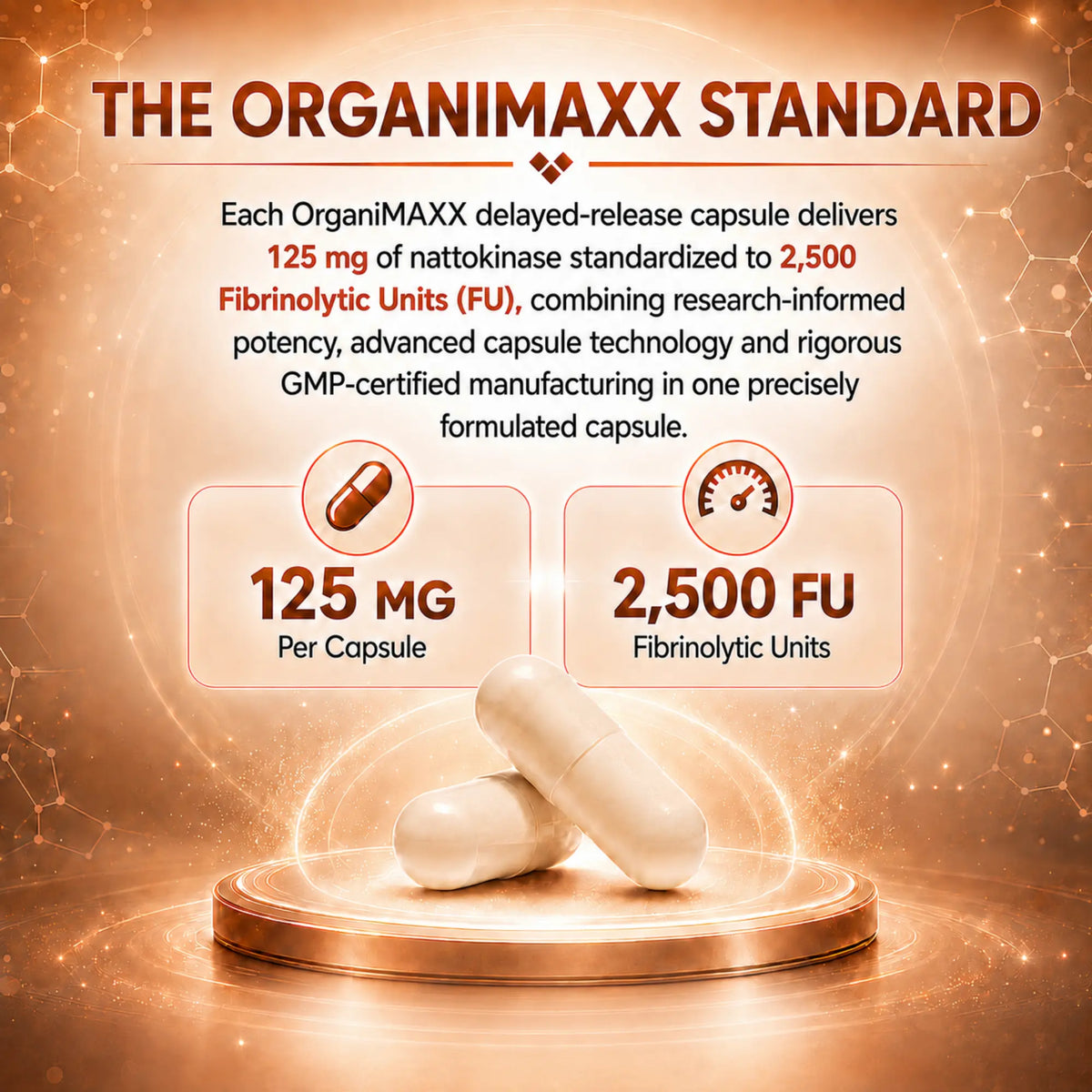 OrganiMAXX Nattokinase 125 MG Capsules OrganiMAXX.