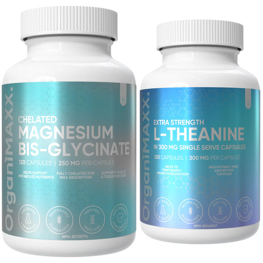 The Sleep Tight Bundle - Magnesium Glycinate & L-Theanine OrganiMAXX.