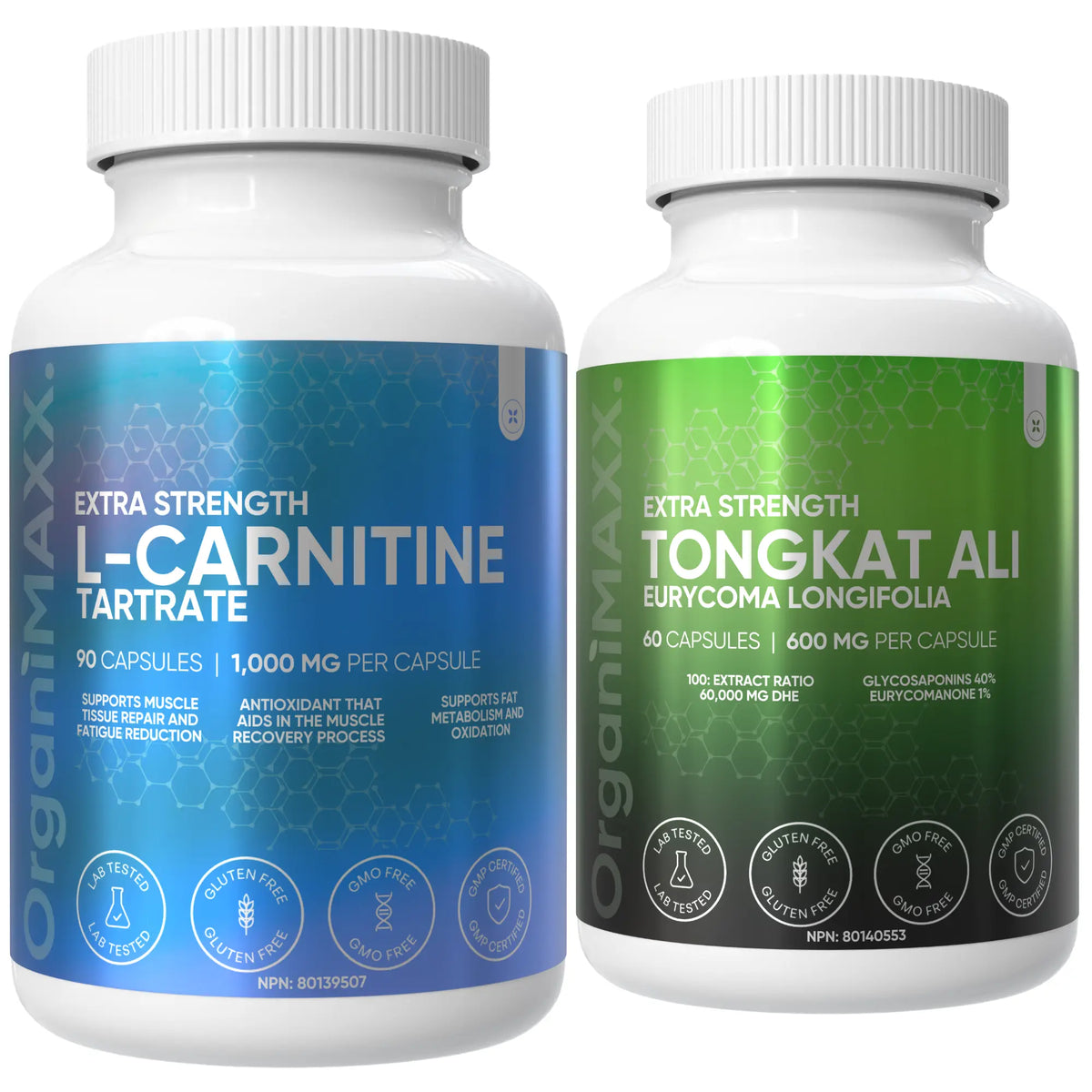 The Go Mode Bundle - Tongkat Ali & L-Carnitine OrganiMAXX.
