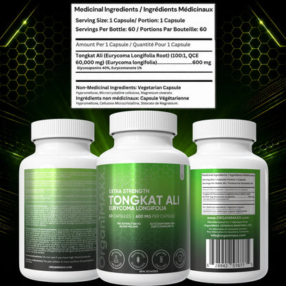 OrganiMAXX Tongkat Ali 600 MG Capsules OrganiMAXX.