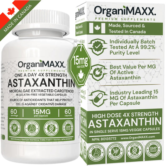 OrganiMAXX Astaxanthin One A Day Capsules OrganiMAXX.