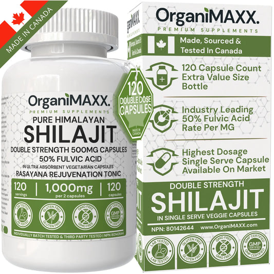 OrganiMAXX Pure Himalayan Shilajit Double Dose Capsules OrganiMAXX.
