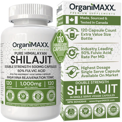 OrganiMAXX Double Strength Shilajit + Tongkat Ali Bundle Pack OrganiMAXX.