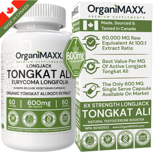 OrganiMAXX Tongkat Ali 600 MG Capsules OrganiMAXX.