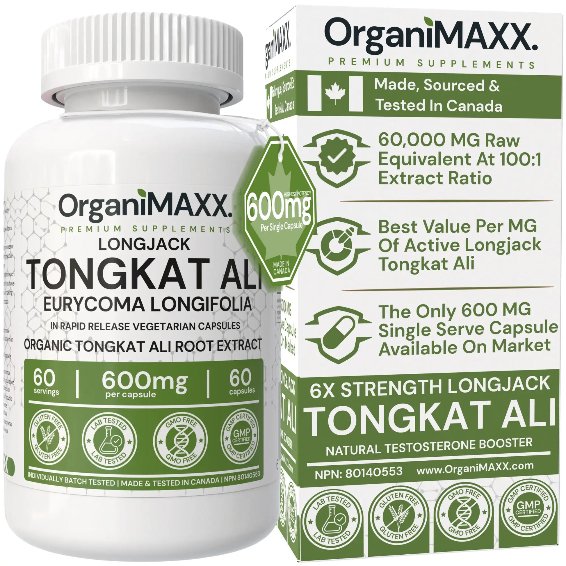 OrganiMAXX Double Strength Shilajit + Tongkat Ali Bundle Pack OrganiMAXX.