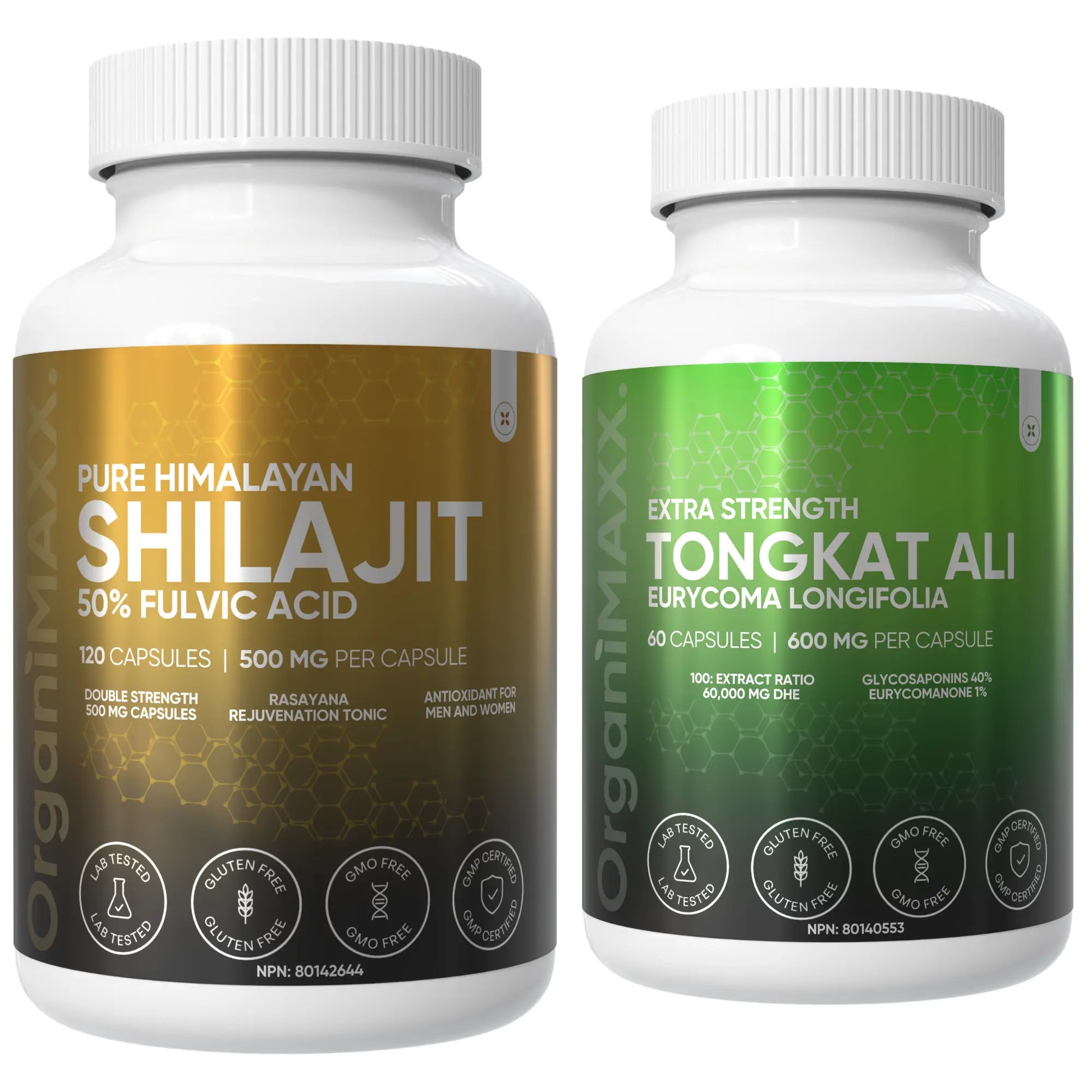 The Testosterone Stack - Tongkat Ali & Shilajit OrganiMAXX.