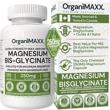 OrganiMAXX Magnesium Glycinate Fully Chelated OrganiMAXX.