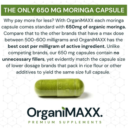 moringa capsules 650 mg per capsule